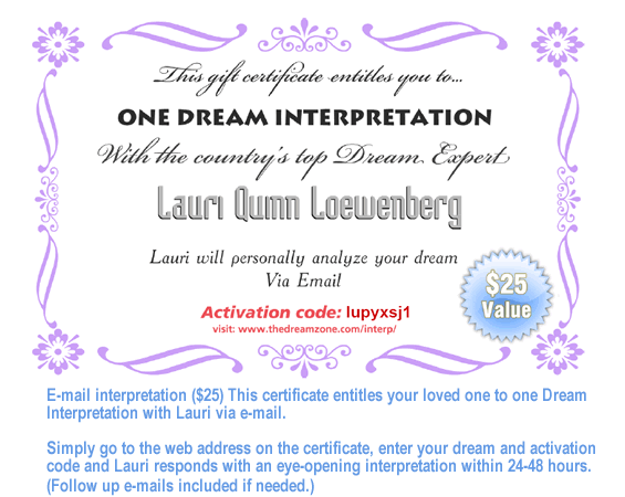 Dream Interpretaion via email. Buy 1 get 1 FREE!