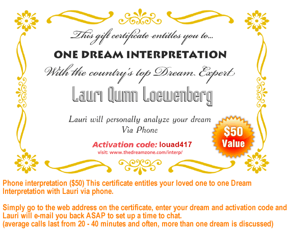 2 Dream Interpretation by phone certificates